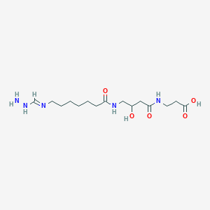 3-[[4-[7-(Hydrazinylmethylideneamino)heptanoylamino]-3-hydroxybutanoyl]amino]propanoic acid