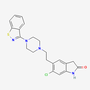 molecular formula C21H21ClN4OS B1663615 Ziprasidone CAS No. 146939-27-7