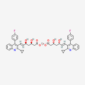 molecular formula C25H24FNO4 B1663618 Pitavastatin CAS No. 147511-69-1