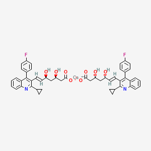molecular formula C50H46CaF2N2O8 B1663618 Pitavastatin CAS No. 147511-69-1