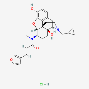 molecular formula C28H33ClN2O5 B1663626 Nalfurafine hydrochloride CAS No. 152658-17-8