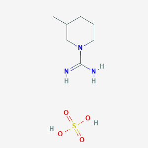 molecular formula C7H17N3O4S B166363 3-Methylpiperidine-1-carboximidamide sulfate CAS No. 132856-77-0