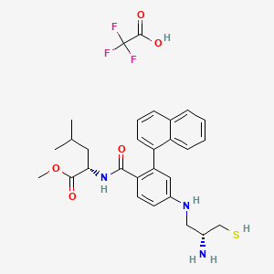(S)-methyl 2-(4-(((R)-2-amino-3-mercaptopropyl)amino)-2-(naphthalen-1-yl)benzamido)-4-methylpentanoate