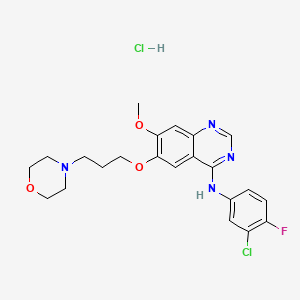 molecular formula C22H25Cl2FN4O3 B1663636 Gefitinib hydrochloride CAS No. 184475-55-6