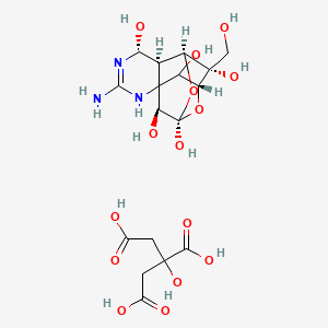 molecular formula C17H25N3O15 B1663639 Tetrodotoxin citrate CAS No. 18660-81-6