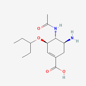 molecular formula C14H24N2O4 B1663640 Oseltamivir acid CAS No. 187227-45-8