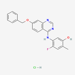 molecular formula C22H19ClFN3O2 B1663647 ZM 323881 hydrochloride CAS No. 193000-39-4