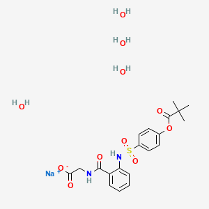 molecular formula C20H29N2NaO11S B1663654 Sivelestat sodium hydrate CAS No. 201677-61-4