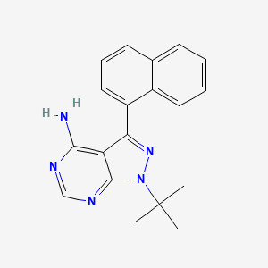 molecular formula C19H19N5 B1663660 1-Naphthyl PP1 CAS No. 221243-82-9