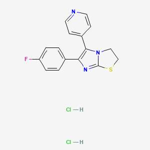 2,3-Dihydro-6-(p-fluorophenyl)-5-(4-pyridyl)imidazo(2,1-b)thiazole dihydrochloride