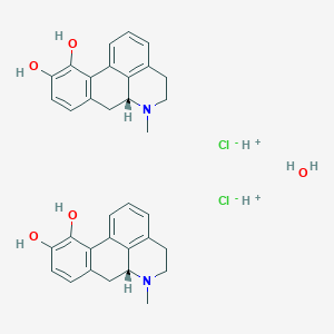 molecular formula C34H38Cl2N2O5 B1663692 Apomorphine Hydrochloride CAS No. 314-19-2