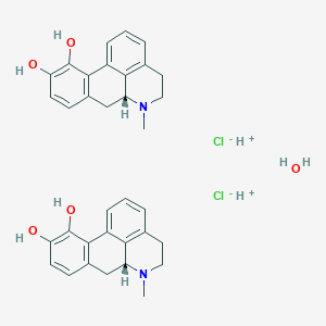 molecular formula C34H38Cl2N2O5 B1663692 Apomorphine hydrochloride CAS No. 314-19-2