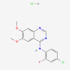 molecular formula C16H14Cl2FN3O2 B1663696 ZM 306416 hydrochloride CAS No. 196603-47-1