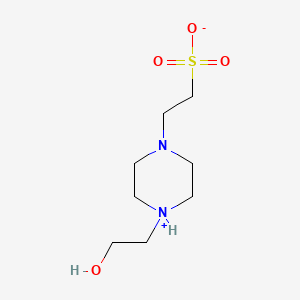 molecular formula C8H18N2O4S B1663699 4-(2-Hydroxyethyl)-1-piperazineethanesulfonic acid CAS No. 7365-45-9