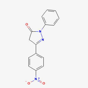 5-(4-nitrophenyl)-2-phenyl-4H-pyrazol-3-one
