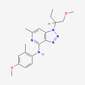 1-(1-methoxybutan-2-yl)-N-(4-methoxy-2-methylphenyl)-6-methyltriazolo[4,5-c]pyridin-4-amine