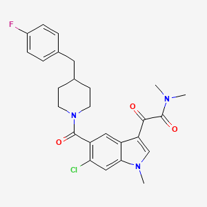 molecular formula C26H27ClFN3O3 B1663718 SX 011 CAS No. 309913-42-6
