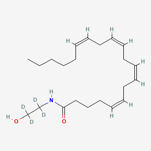 molecular formula C22H37NO2 B1663722 N-(2-hydroxyethyl-1,1,2,2-d4)-5Z,8Z,11Z,14Z-eicosatetraenamide CAS No. 946524-40-9