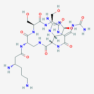 molecular formula C25H43N13O10 B1663724 Viomycin CAS No. 32988-50-4