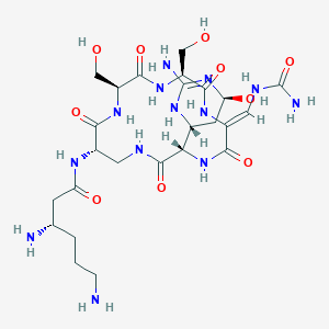 molecular formula C25H43N13O10 B1663724 Celiomycin CAS No. 32988-50-4