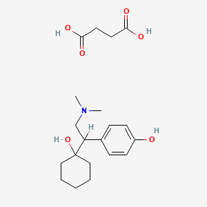 molecular formula C16H25NO2.C4H6O4 B1663733 Desvenlafaxine Succinate CAS No. 448904-47-0