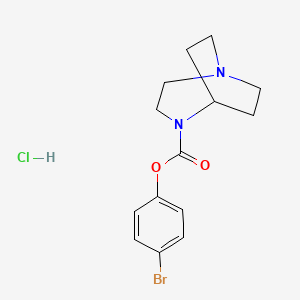 (4-bromophenyl) 1,4-diazabicyclo[3.2.2]nonane-4-carboxylate;hydrochloride