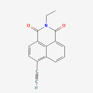 molecular formula C16H11NO2 B1663746 4-Ethynyl-n-ethyl-1,8-naphthalimide CAS No. 912921-26-7