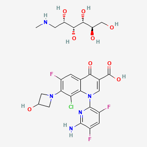 molecular formula C25H29ClF3N5O9 B1663749 Delafloxacin meglumine CAS No. 352458-37-8