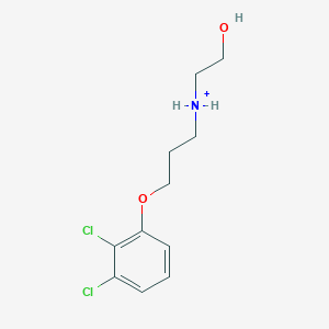 molecular formula C11H15Cl2NO2.HCl B1663750 3-(2,3-Dichlorophenoxy)propyl-(2-hydroxyethyl)azanium CAS No. 418788-90-6