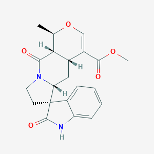 molecular formula C21H22N2O5 B166376 21-Oxoisopteropodine CAS No. 131724-59-9