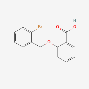 molecular formula C14H11BrO3 B1663760 2-[(2-bromophenyl)methoxy]benzoic Acid CAS No. 743456-83-9