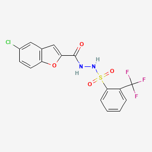 molecular formula C16H10ClF3N2O4S B1663770 BCATc Inhibitor 2 