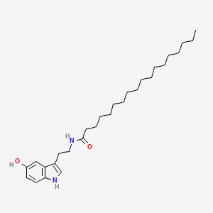 molecular formula C28H46N2O2 B1663772 Stearoyl Serotonin CAS No. 67964-87-8