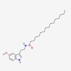 molecular formula C26H42N2O2 B1663773 N-[2-(5-hydroxy-1H-indol-3-yl)ethyl]hexadecanamide CAS No. 212707-51-2