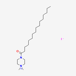 4-Hexadecanoyl-1,1-dimethylpiperazin-1-ium iodide