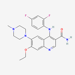 molecular formula C23H25F2N5O2 B1663804 AZ683 