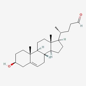 molecular formula C24H38O2 B1663806 Chol-5-en-24-al-3beta-ol CAS No. 27460-33-9