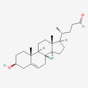 molecular formula C₂₄H₃₈O₂ B1663806 Chol-5-en-24-al-3(beta)-ol CAS No. 27460-33-9