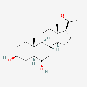 molecular formula C₂₁H₃₄O₃ B1663811 5α-孕烷-3β,6α-二醇-20-酮 CAS No. 21853-11-2