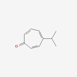molecular formula C₁₀H₁₂O B1663812 2,4,6-Cycloheptatrien-1-one, 4-isopropyl- CAS No. 13656-81-0