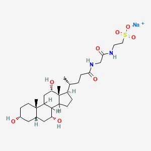 molecular formula C₂₈H₄₇N₂NaO₈S B1663821 Sodium N-(N-choloylglycyl)taurinate CAS No. 41945-48-6
