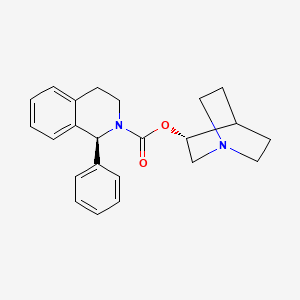 molecular formula C₂₃H₂₆N₂O₂ B1663824 Solifenacin CAS No. 242478-37-1