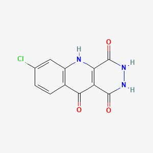 molecular formula C₁₁H₆ClN₃O₃ B1663829 Pyridazinediones-derivative-1 CAS No. 147493-44-5