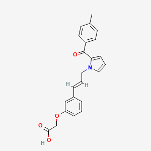 molecular formula C₂₃H₂₁NO₄ B1663830 Pyrrole-derivative1 CAS No. 474006-30-9