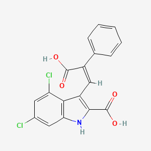 molecular formula C₁₈H₁₁Cl₂NO₄ B1663836 (Z)-MDL 105519 CAS No. 179105-67-0