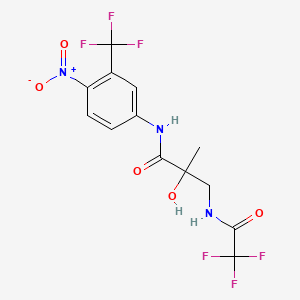 molecular formula C13H11F6N3O5 B1663839 Fluridil CAS No. 260980-89-0