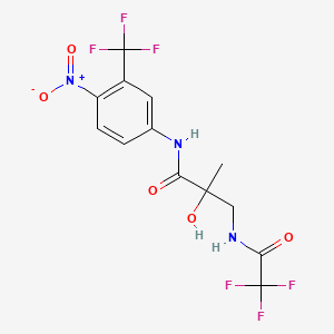 molecular formula C₁₃H₁₁F₆N₃O₅ B1663839 托匹鲁胺 CAS No. 260980-89-0