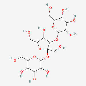 molecular formula C₁₈H₃₂O₁₆ B1663849 Melezitose CAS No. 597-12-6
