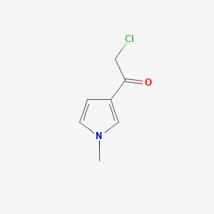 molecular formula C7H8ClNO B166385 2-chloro-1-(1-methyl-1H-pyrrol-3-yl)ethanone CAS No. 126624-55-3