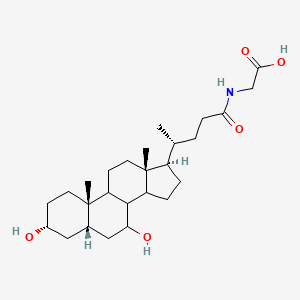 molecular formula C₂₆H₄₃NO₅ B1663851 Glycochenodeoxycholic acid CAS No. 640-79-9